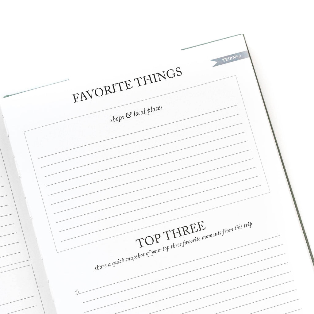 Travel Journal | Adventure Keepsake | Trip Adventure Book: Sage Green