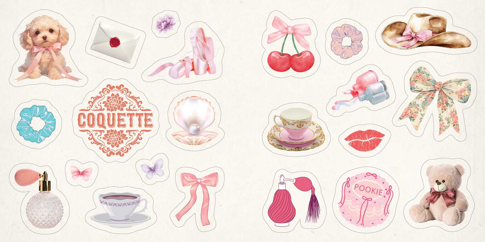 Coquette Stickers by Adams Media: Paperback; 96 pages / English