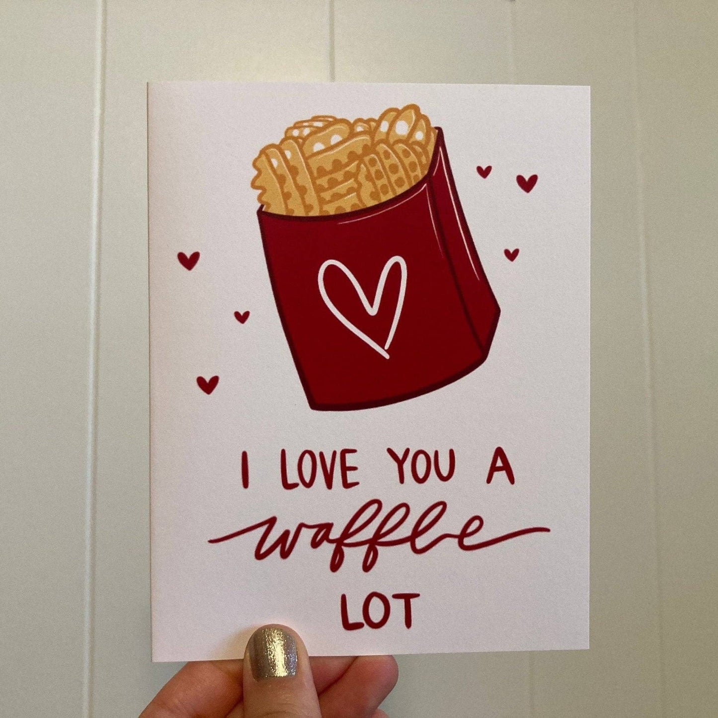 Greeting Card - I Love You a Waffle Lot