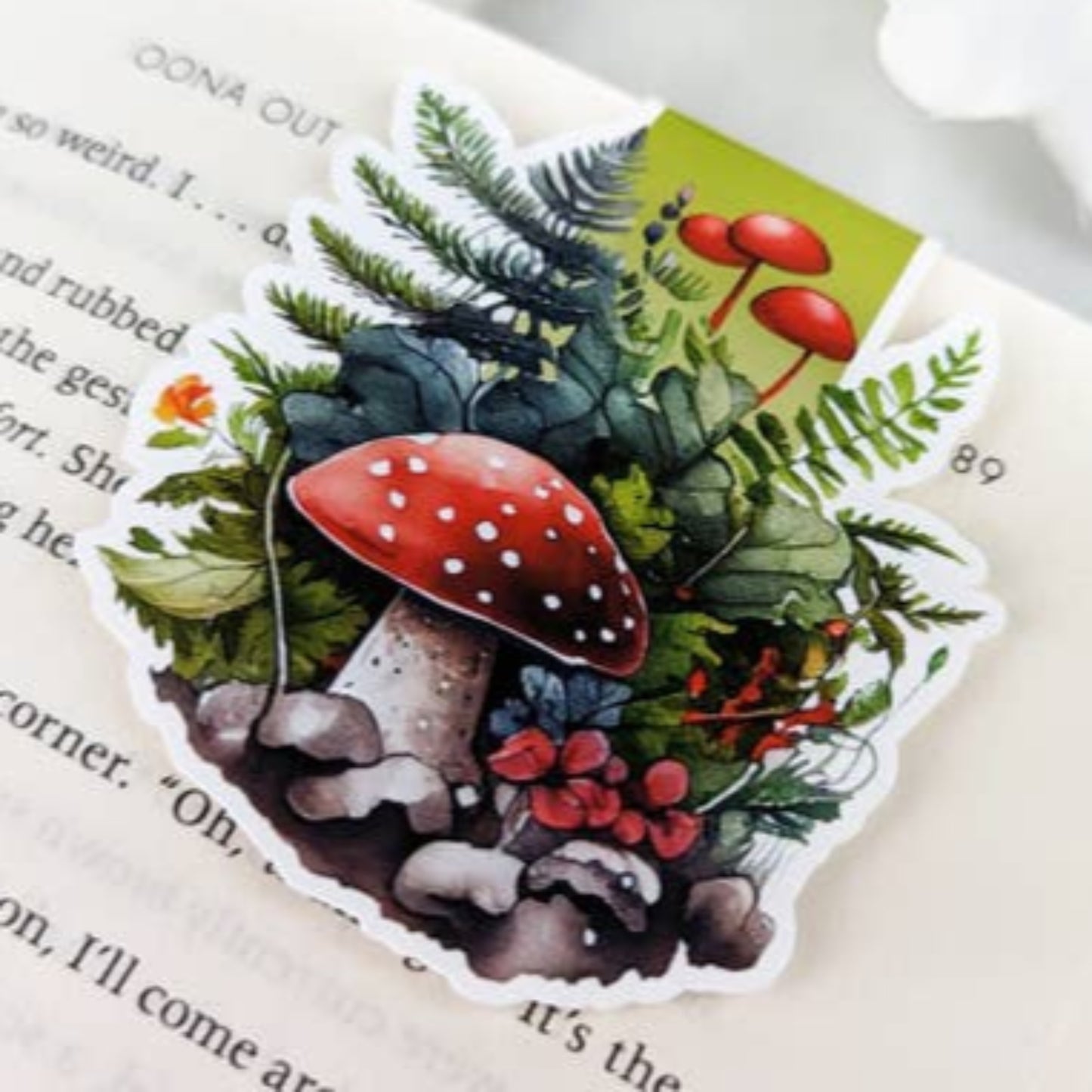 Magnetic Bookmark - Mushroom