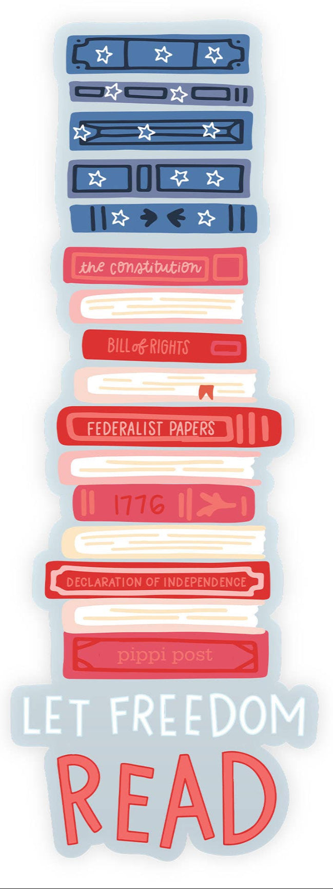 Let Freedom Read Transparent Bookmark