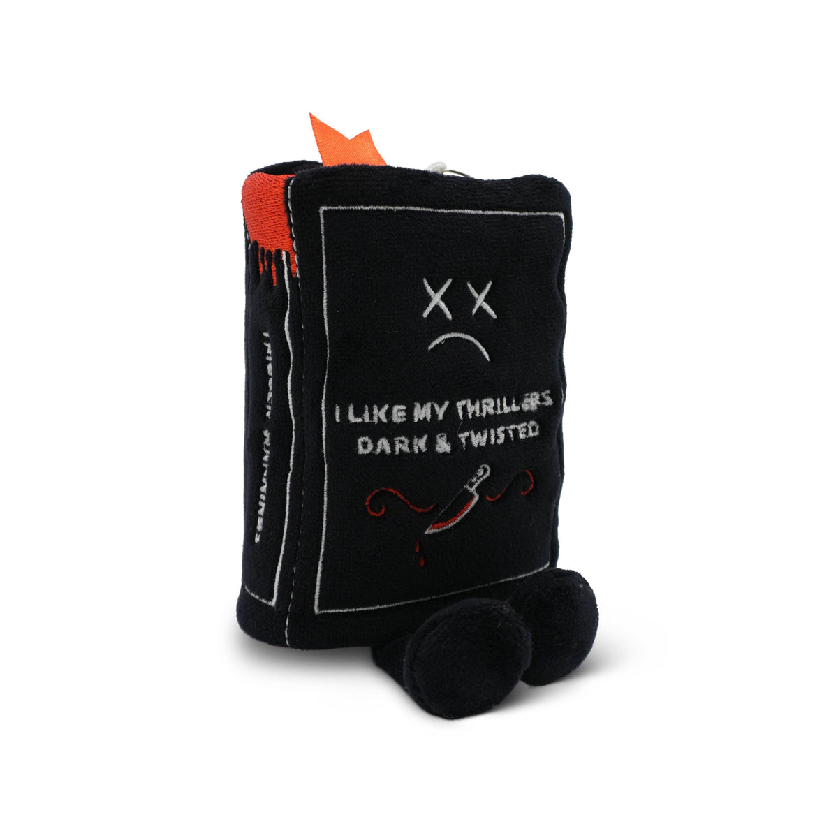 Bag Charm - Plush I Like My Thrillers Dark & Twisted Book