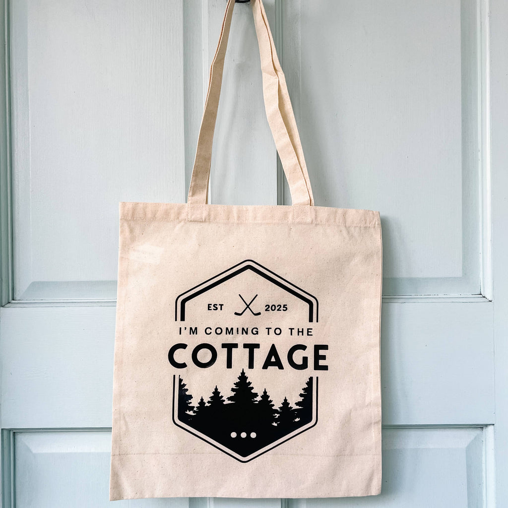 I'm Coming to the Cottage - Heated Rivalry Tote Bag: Canvas