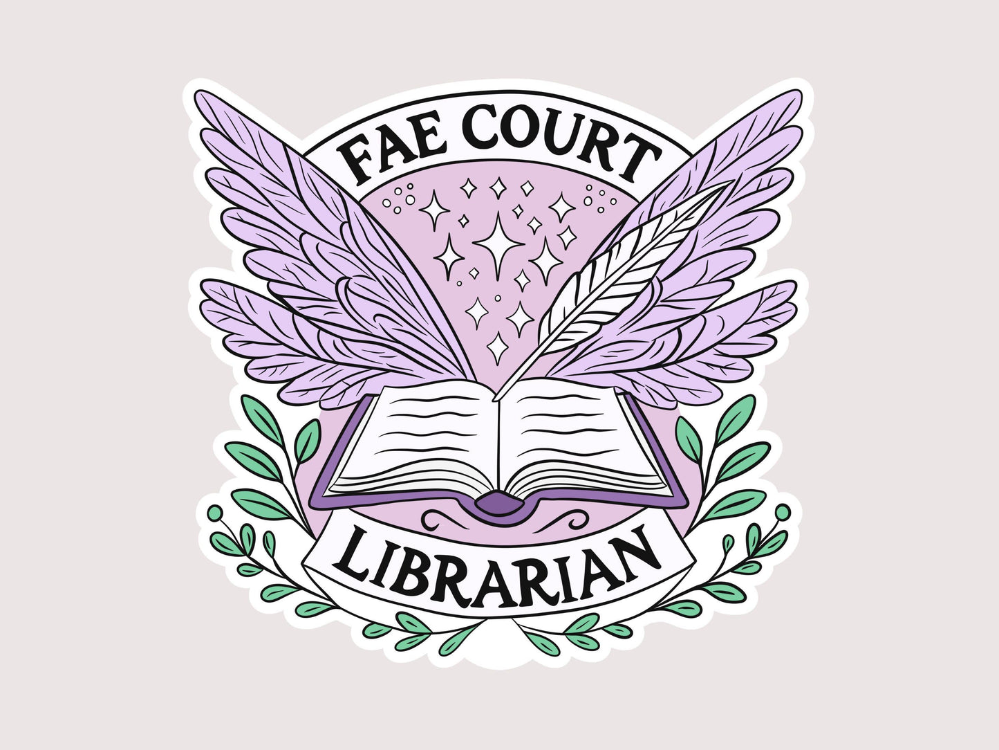 Fae Court Librarian Sticker