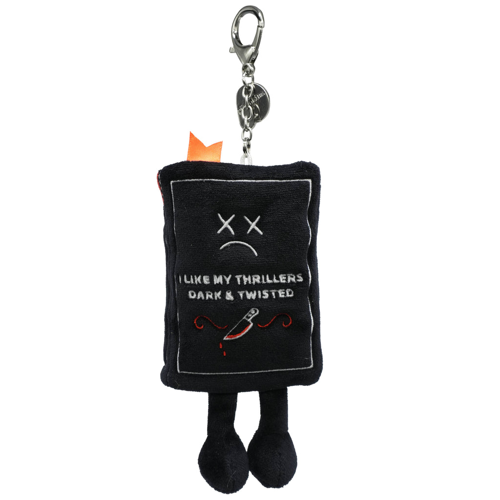 Bag Charm - Plush I Like My Thrillers Dark & Twisted Book
