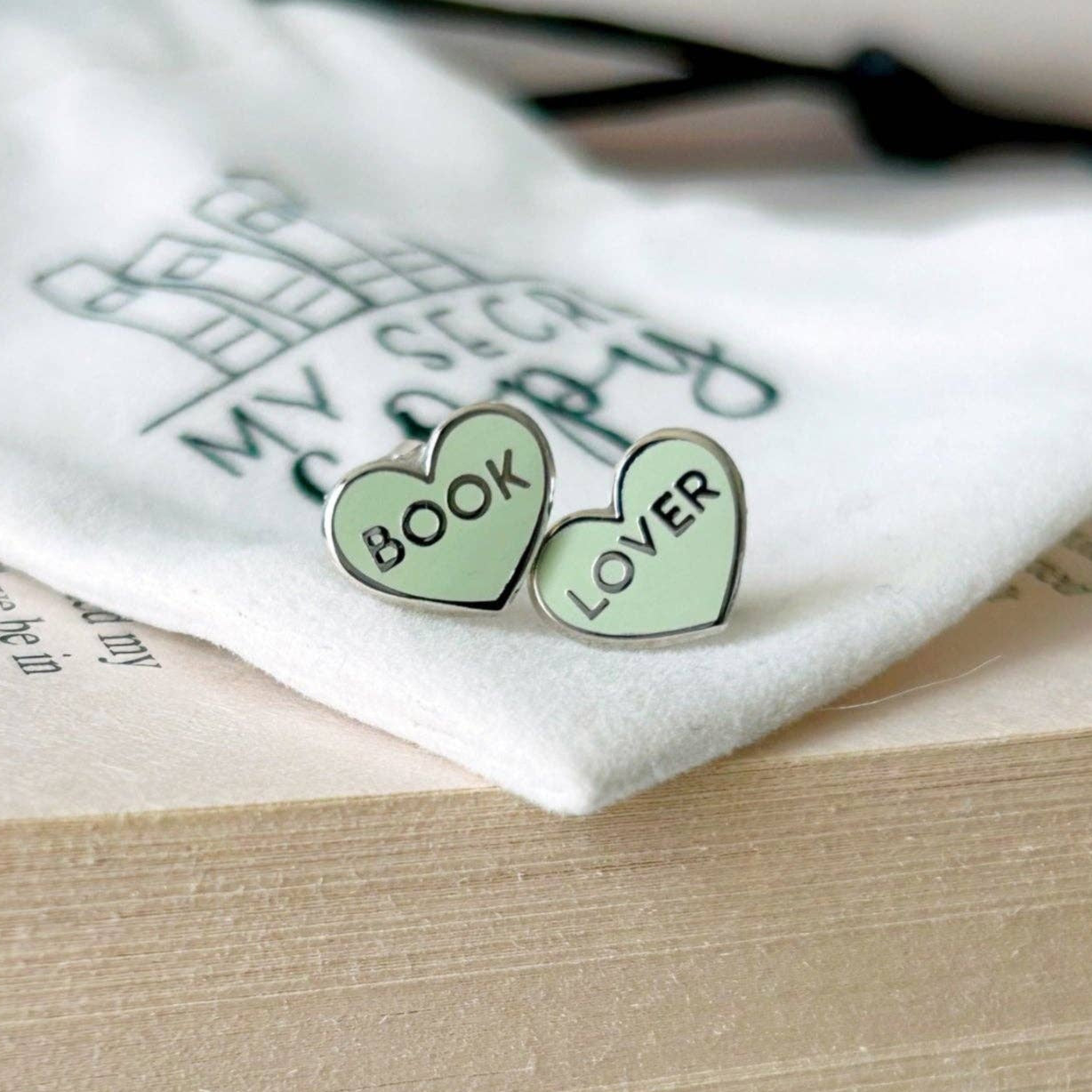 Earrings - Green Book Lover