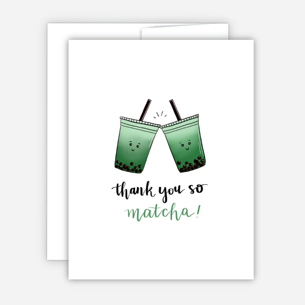 Greeting Card - Thank you so Matcha Card