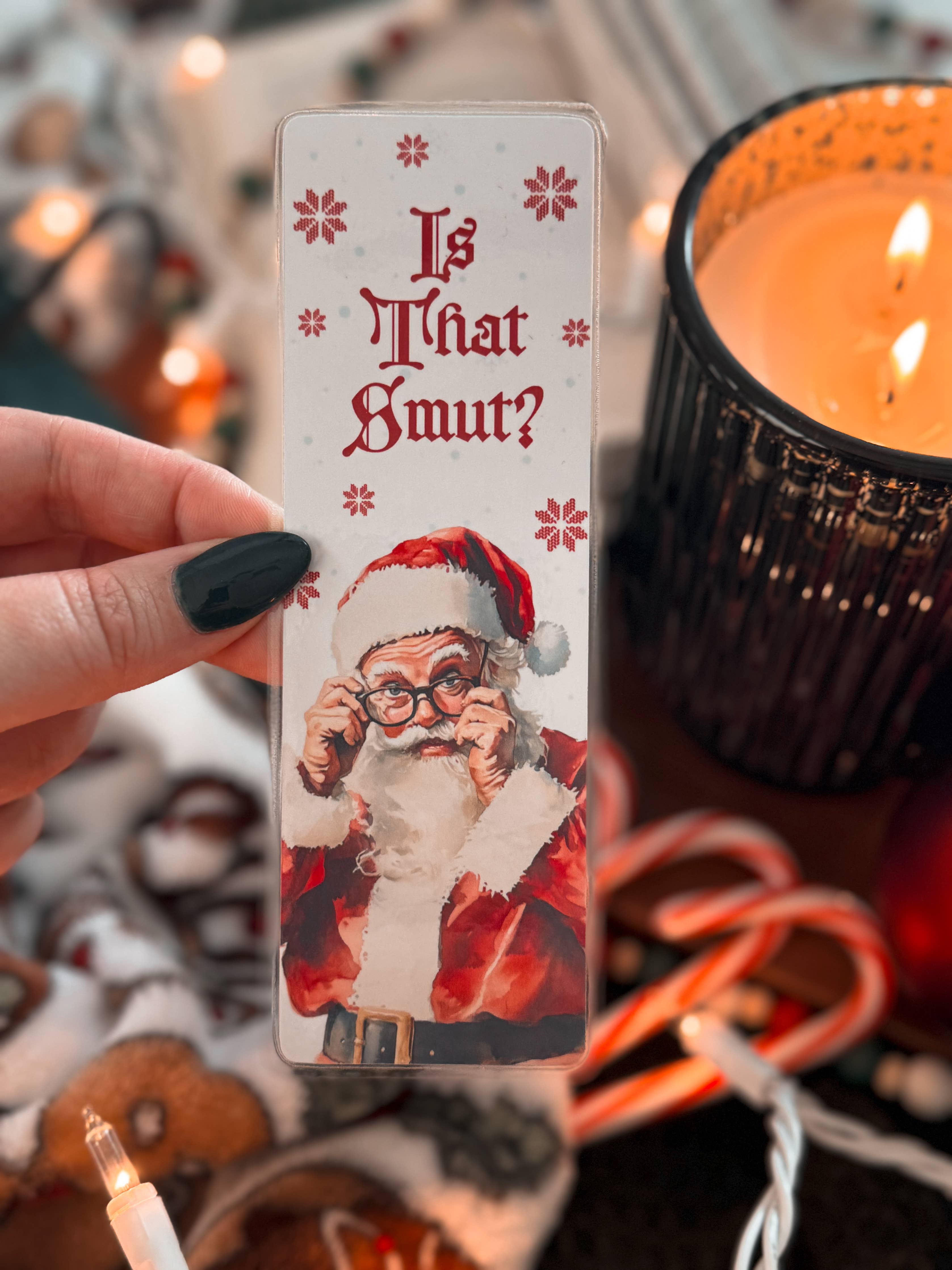 Is That Smut? Santa Bookmark: Tassel