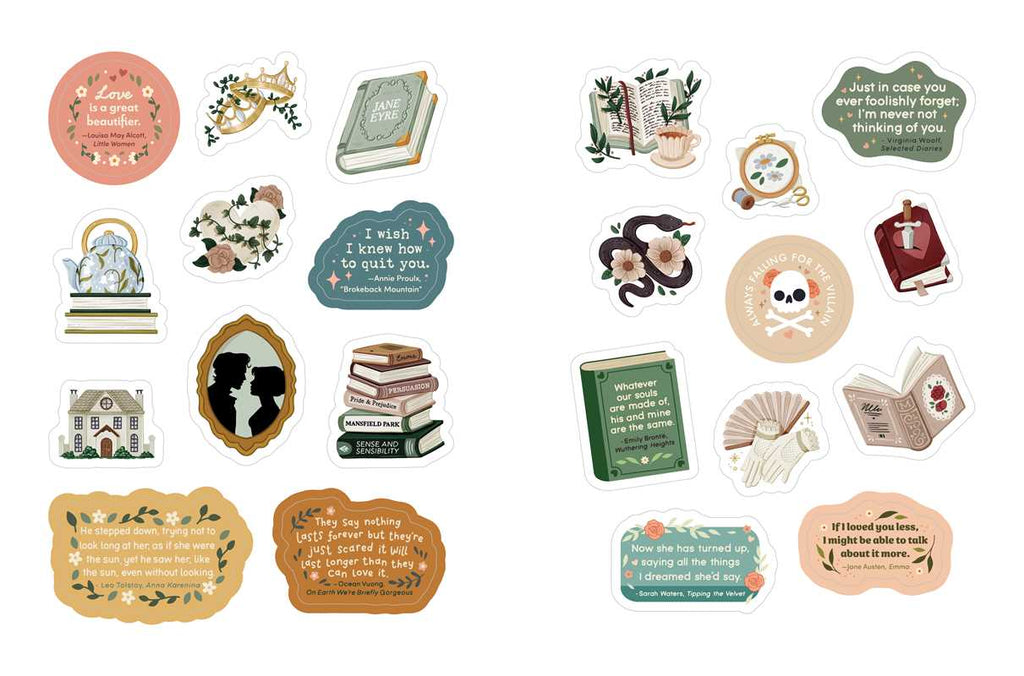 One More Page Booklovers Stickers