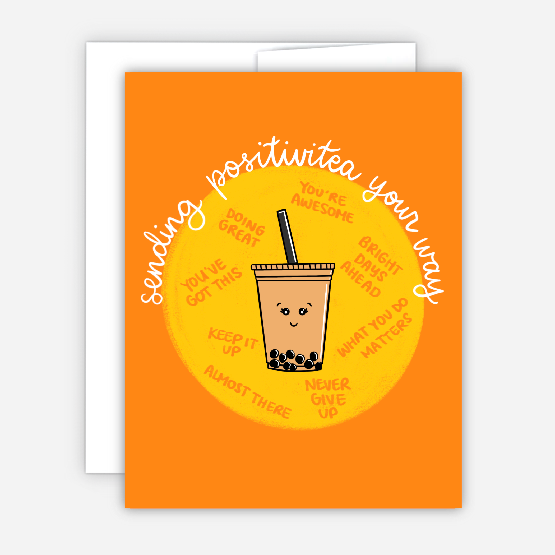 Greeting Card - Sending Positivitea Your Way Card