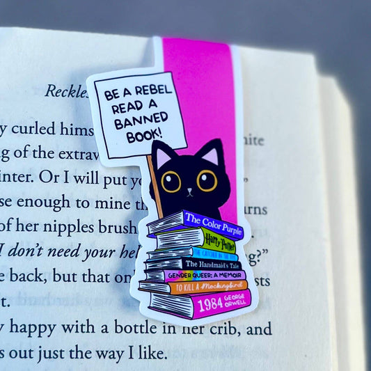 Magnetic Bookmark - Be a Rebel and Read a Banned Book