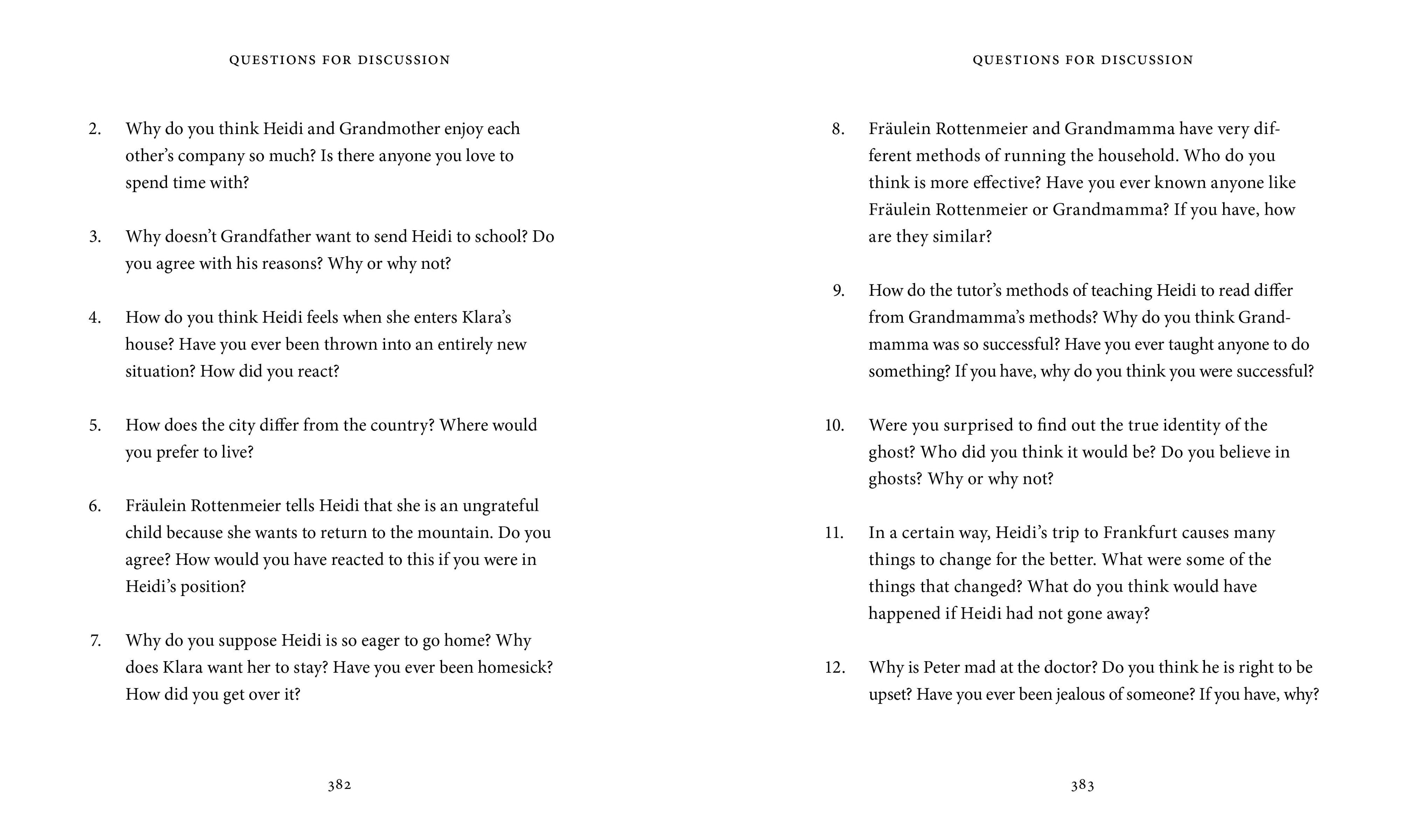 Heidi by Johanna Spyri