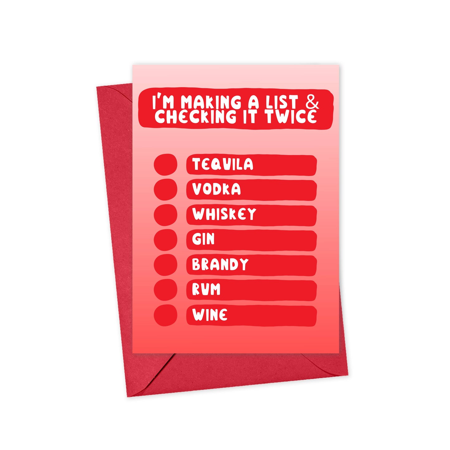 Greeting Card - Making a List, Checking it Twice