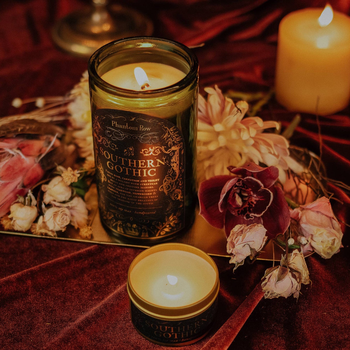 Candle - Southern Gothic | Soy Wax Jar Candle: Tall (15 oz)
