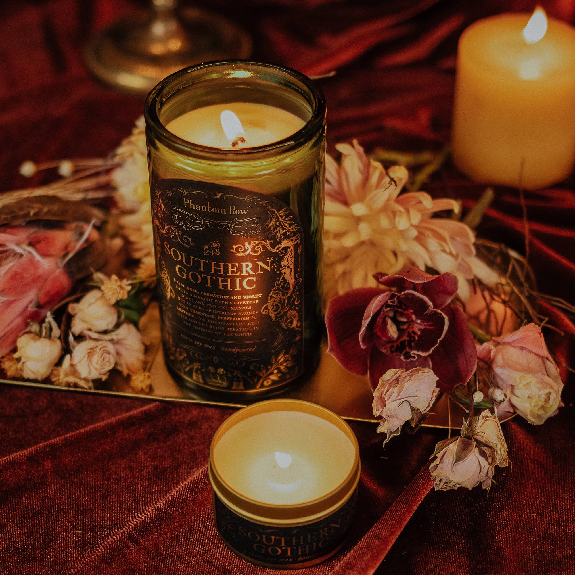Candle - Southern Gothic | Soy Wax Jar Candle: Tall (15 oz)