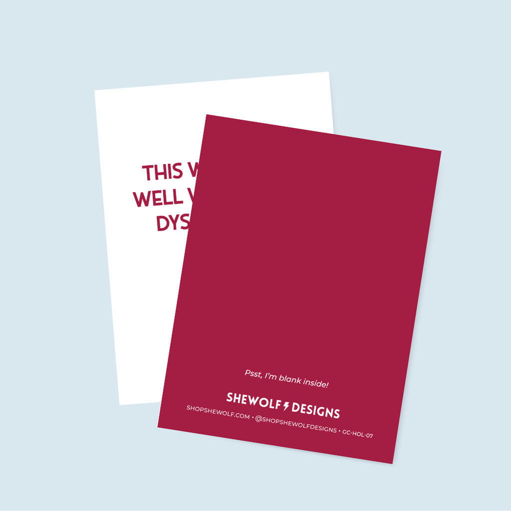 Greeting Card - This Wine Pairs with Family Dysfunction