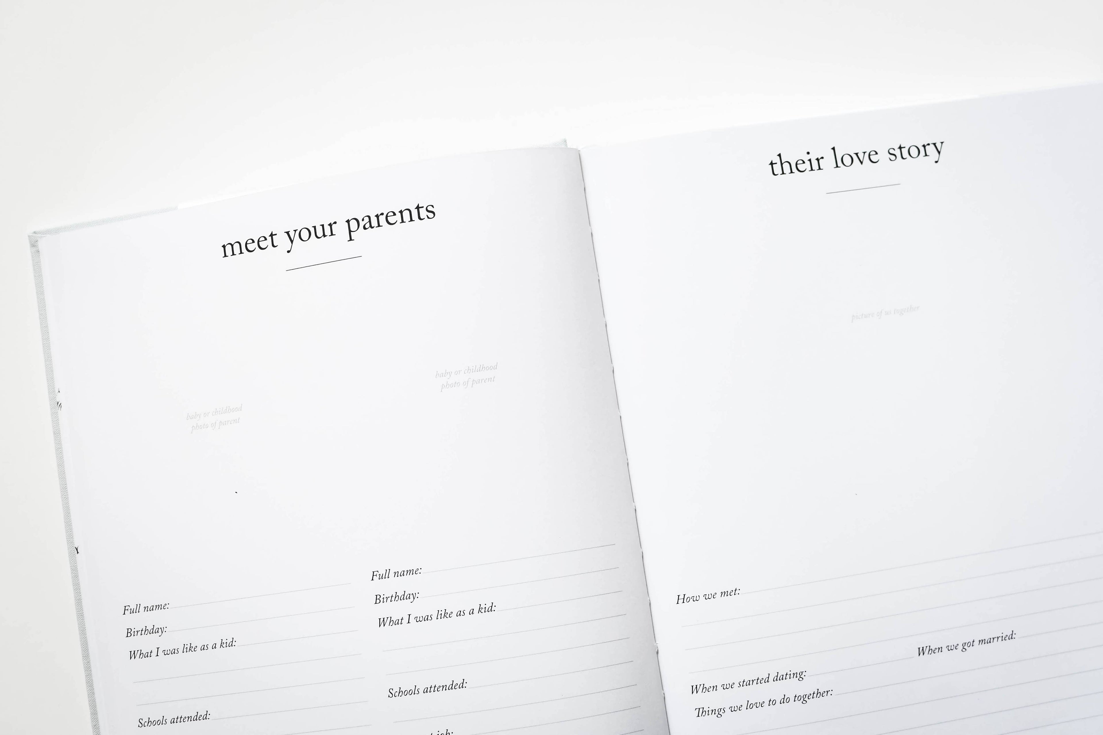 Baby's First Year Memory Book & Photo Album | Mother's Day: Dusty Rose