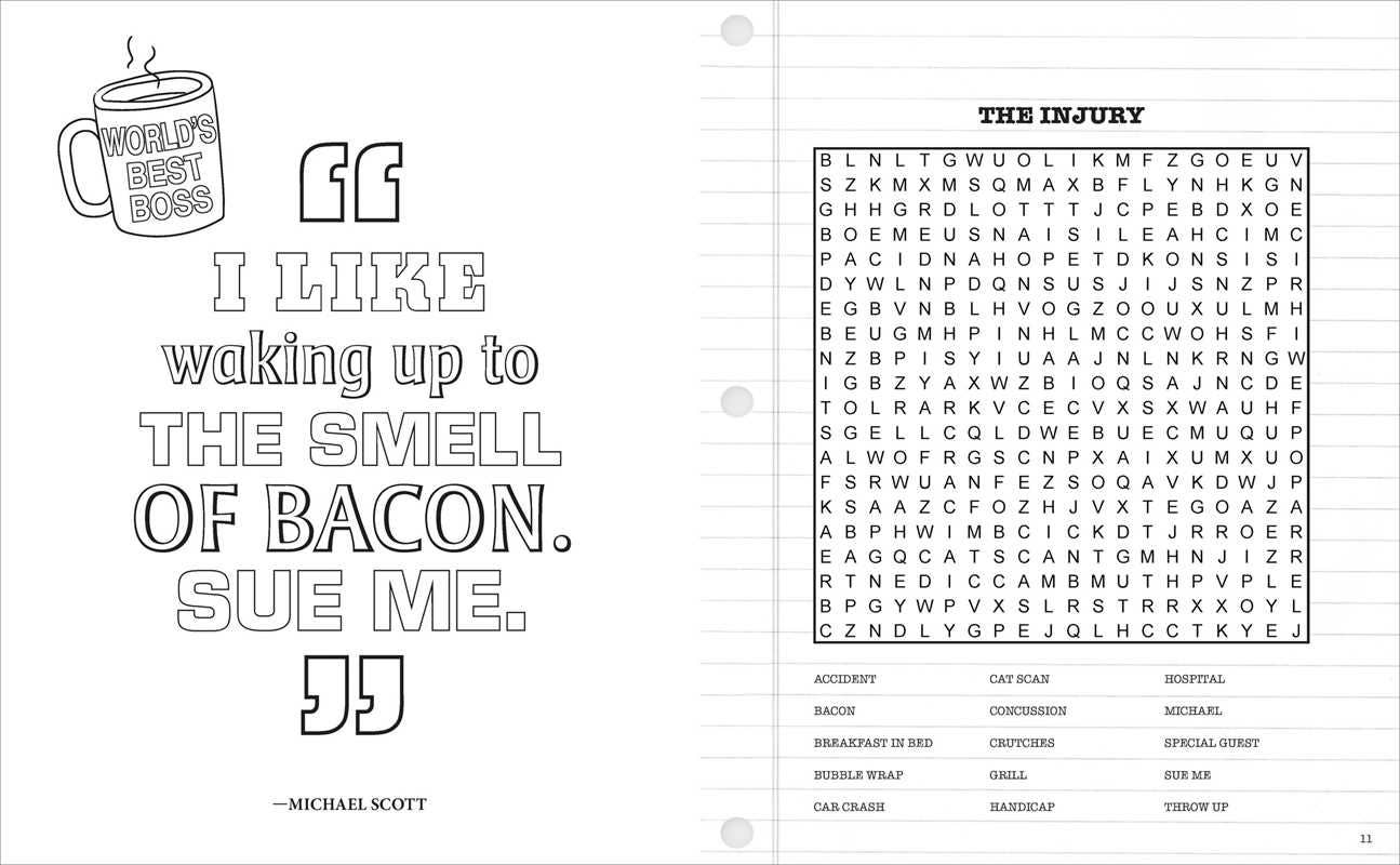 Office Word Search, Coloring and Quotes
