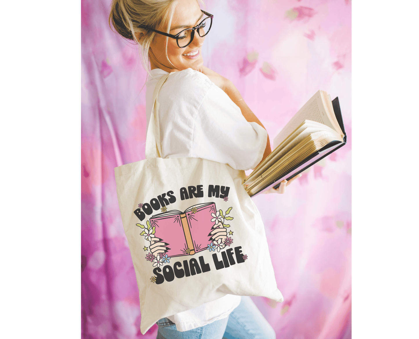 Tote Bag - Books Are My Social Life