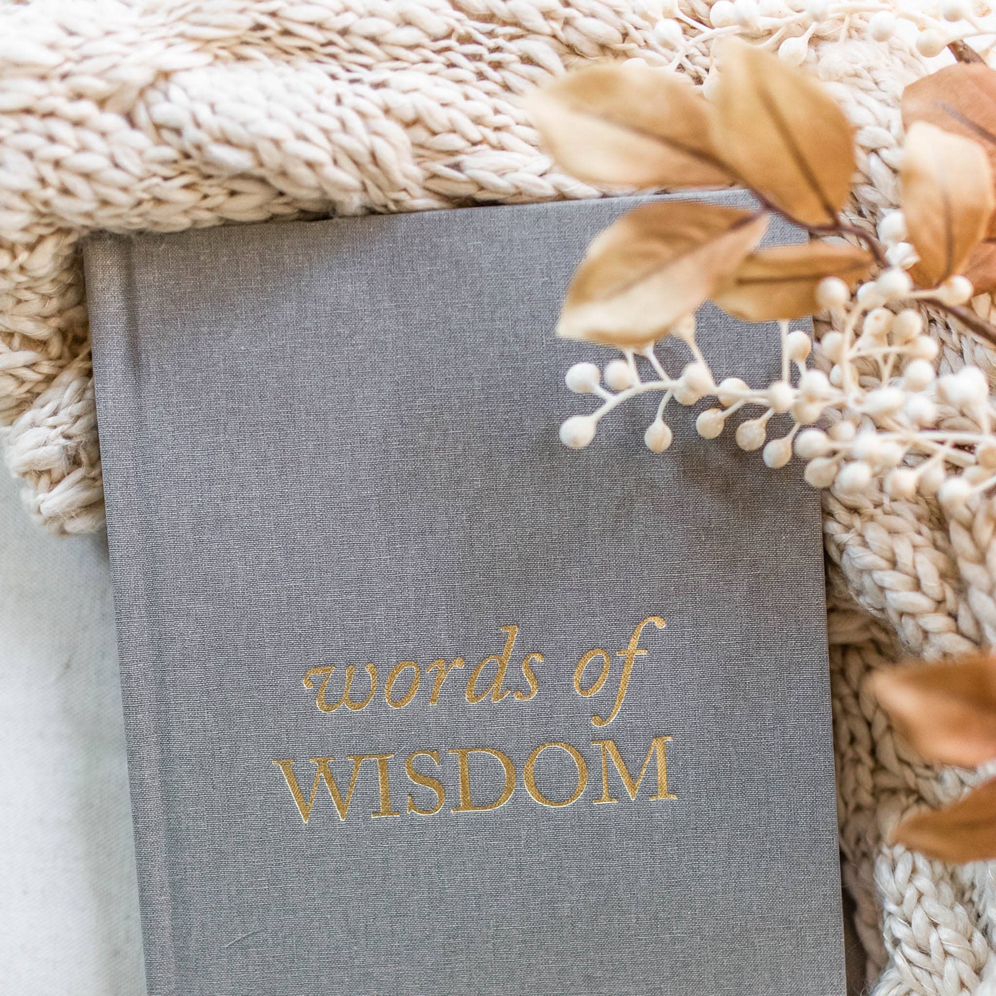 Words of Wisdom Journal for Wedding Guest Book | Graduation