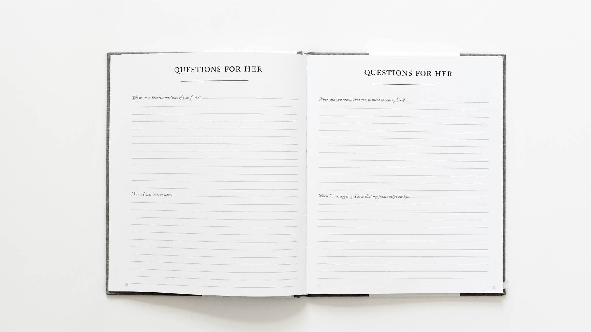 Engagement Journal | Gift for New Brides | Book for Couples: Taupe
