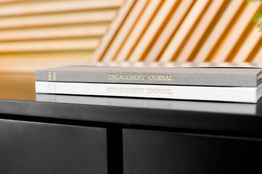 Engagement Journal | Gift for New Brides | Book for Couples: Taupe