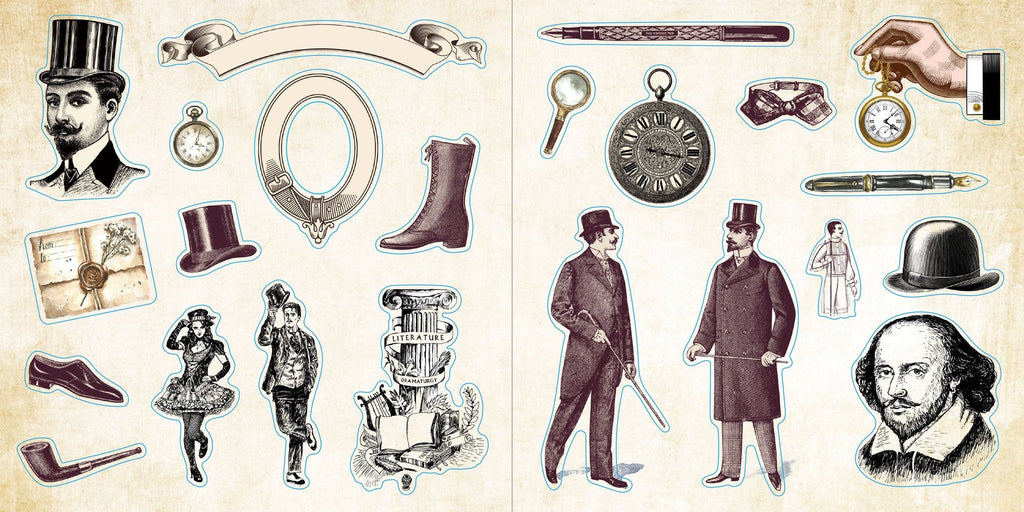Sticker Book - Loads of Ephemera (580 stickers)