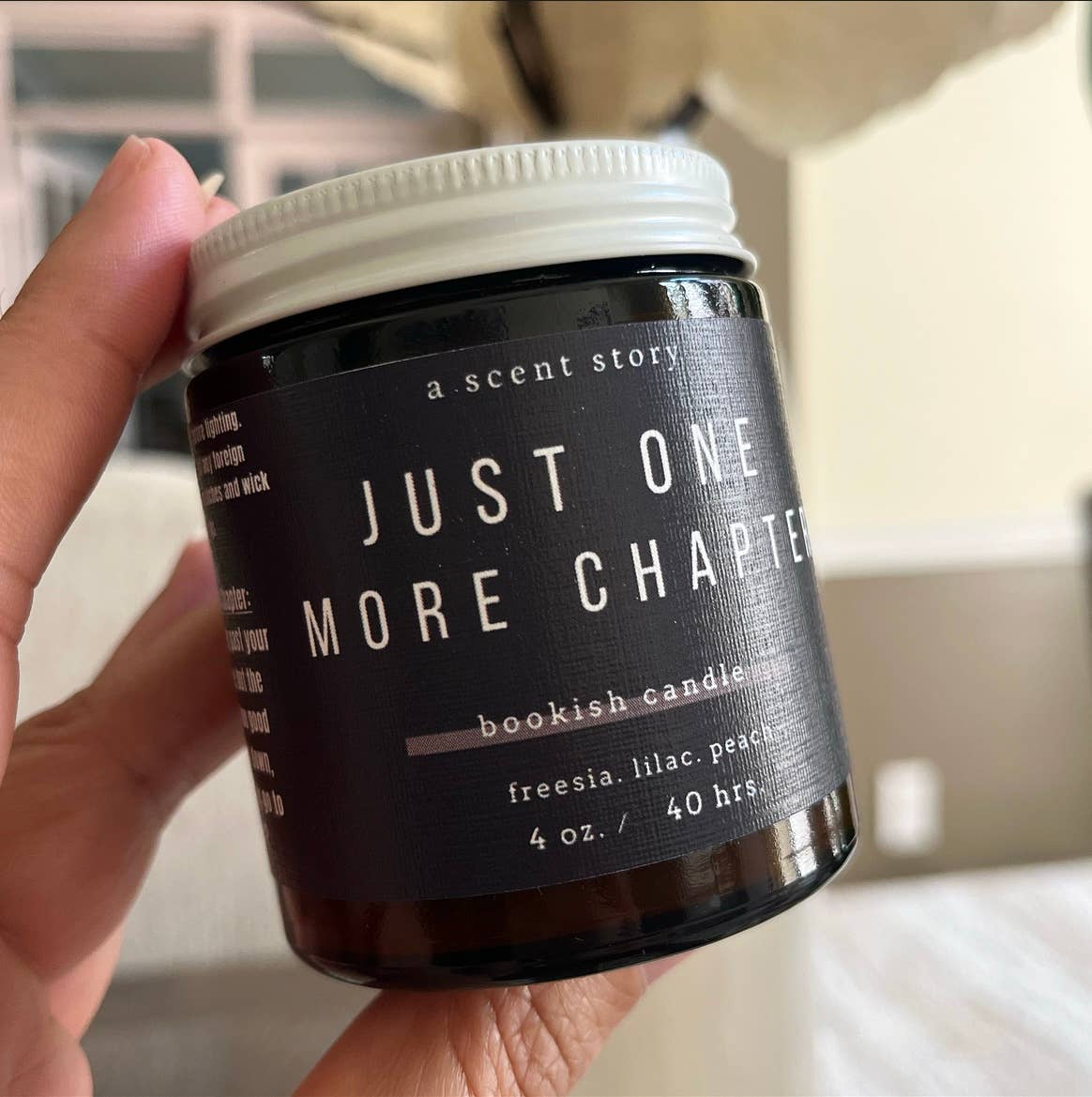 Just One More Chapter -  Bookish Candle | Book Themed Candle