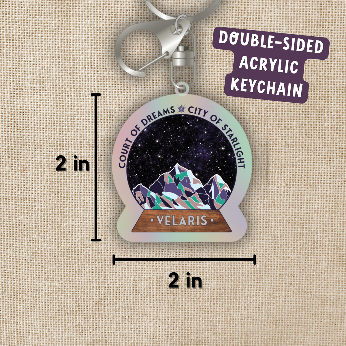 Keychain - Velaris Star Globe - ACOTAR