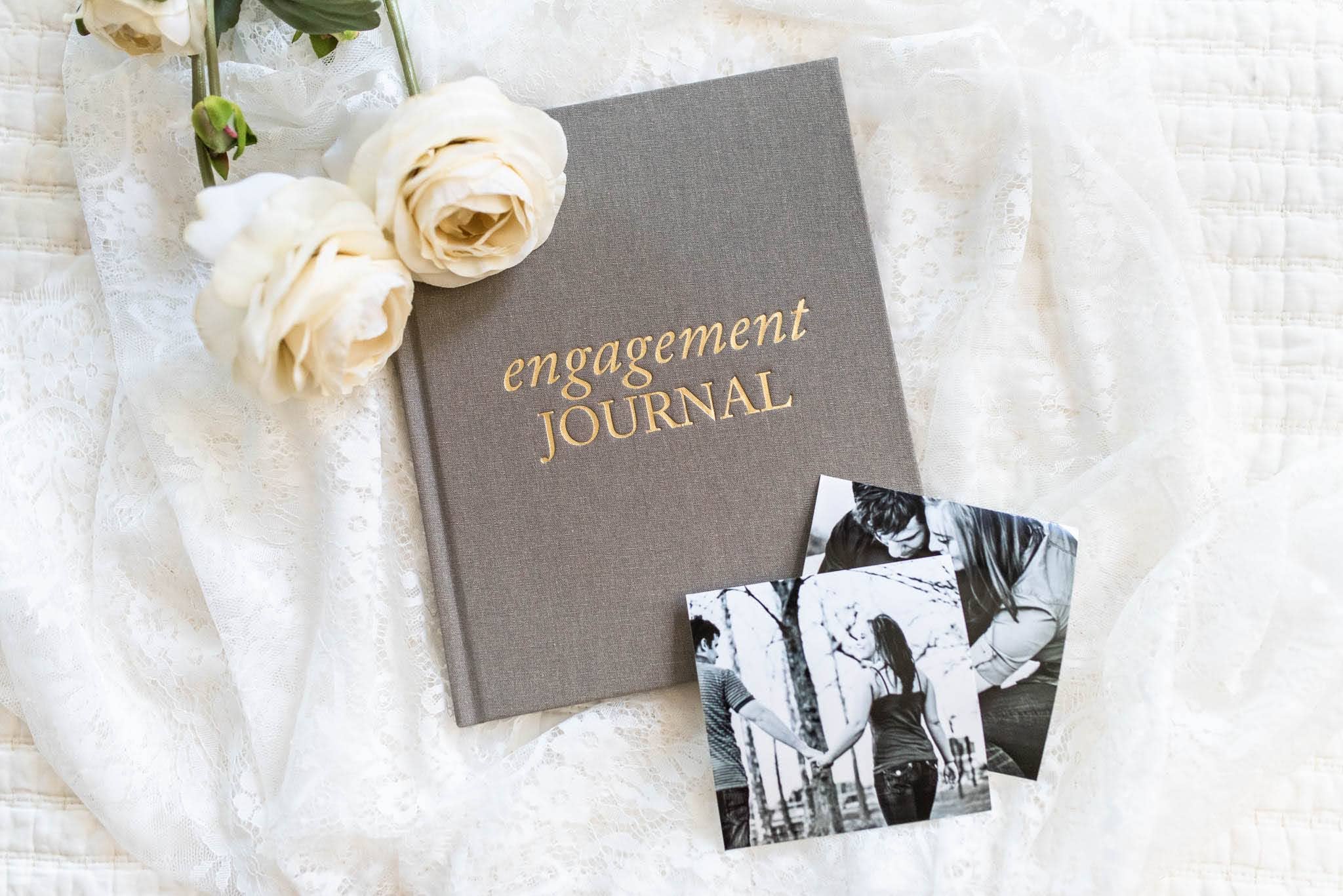 Engagement Journal | Gift for New Brides | Book for Couples: Taupe