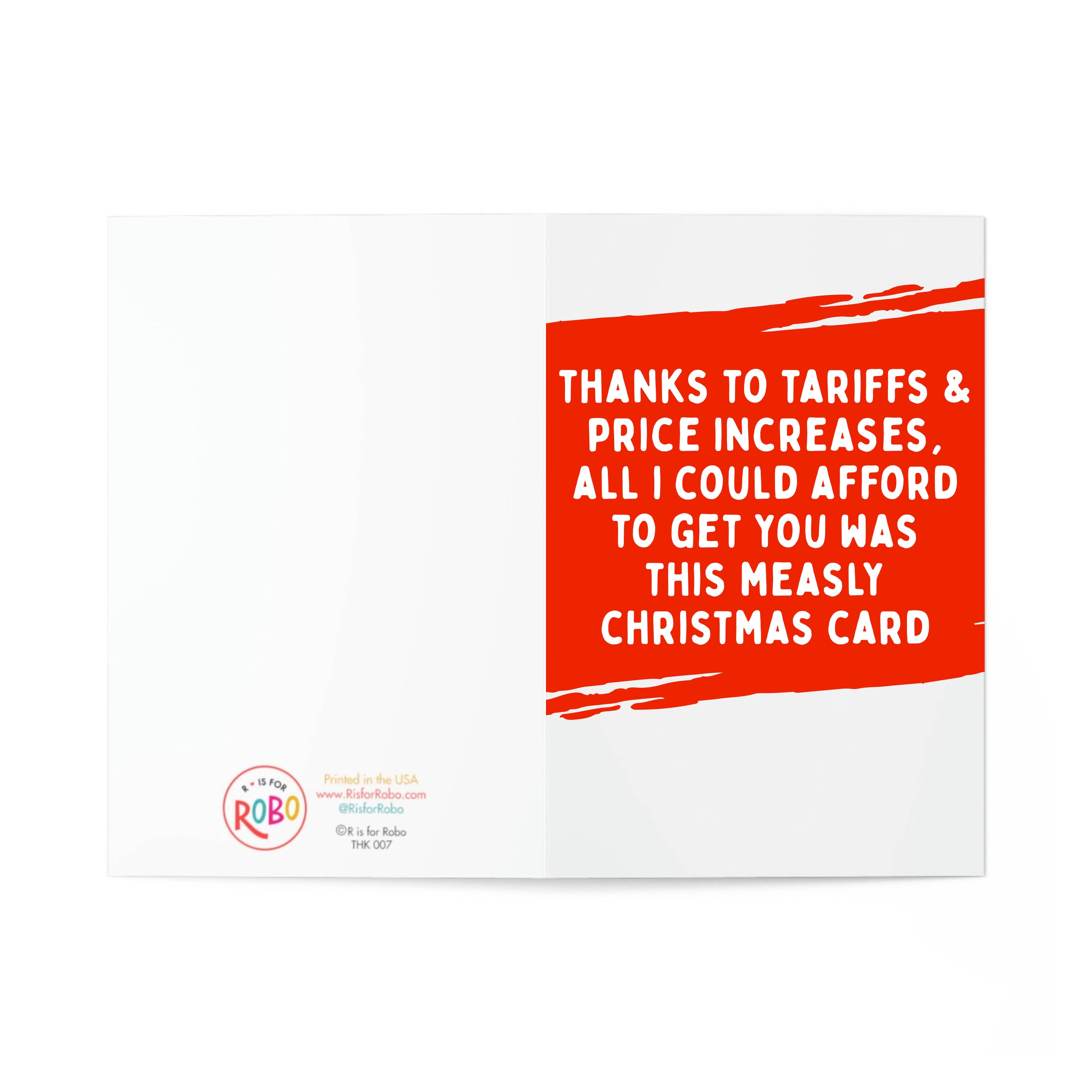 Greeting Card - Thanks to Tariffs