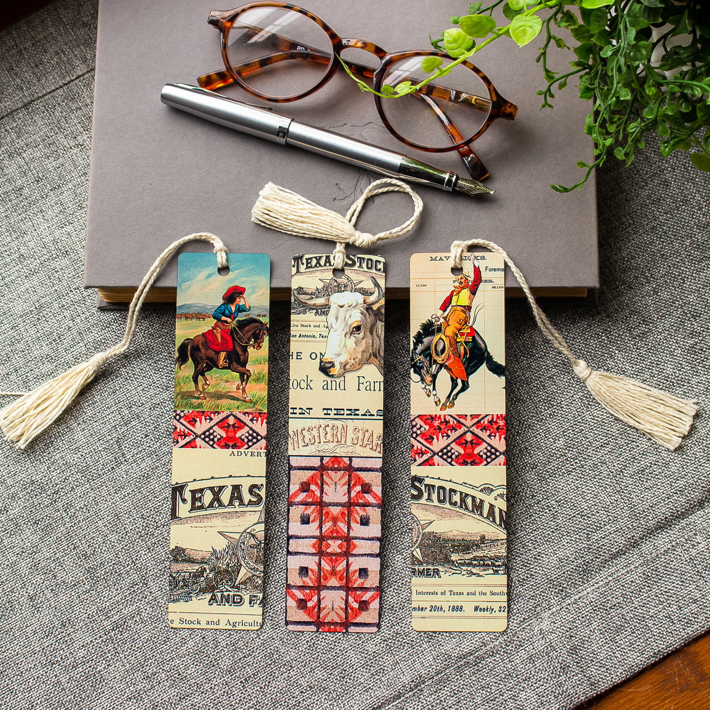 American West Bookmark - Woman on Horse