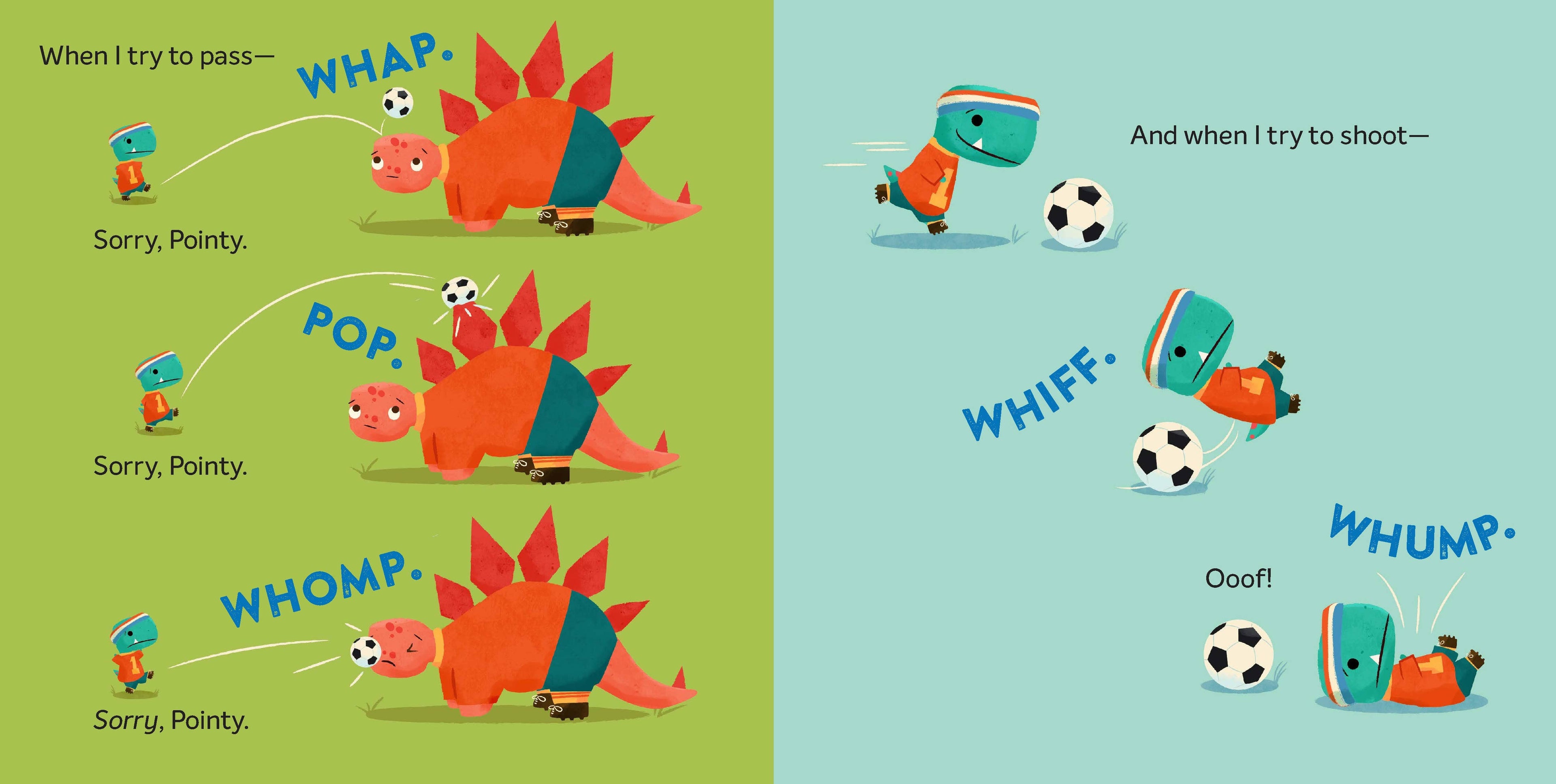 Tiny T. Rex Tries Soccer