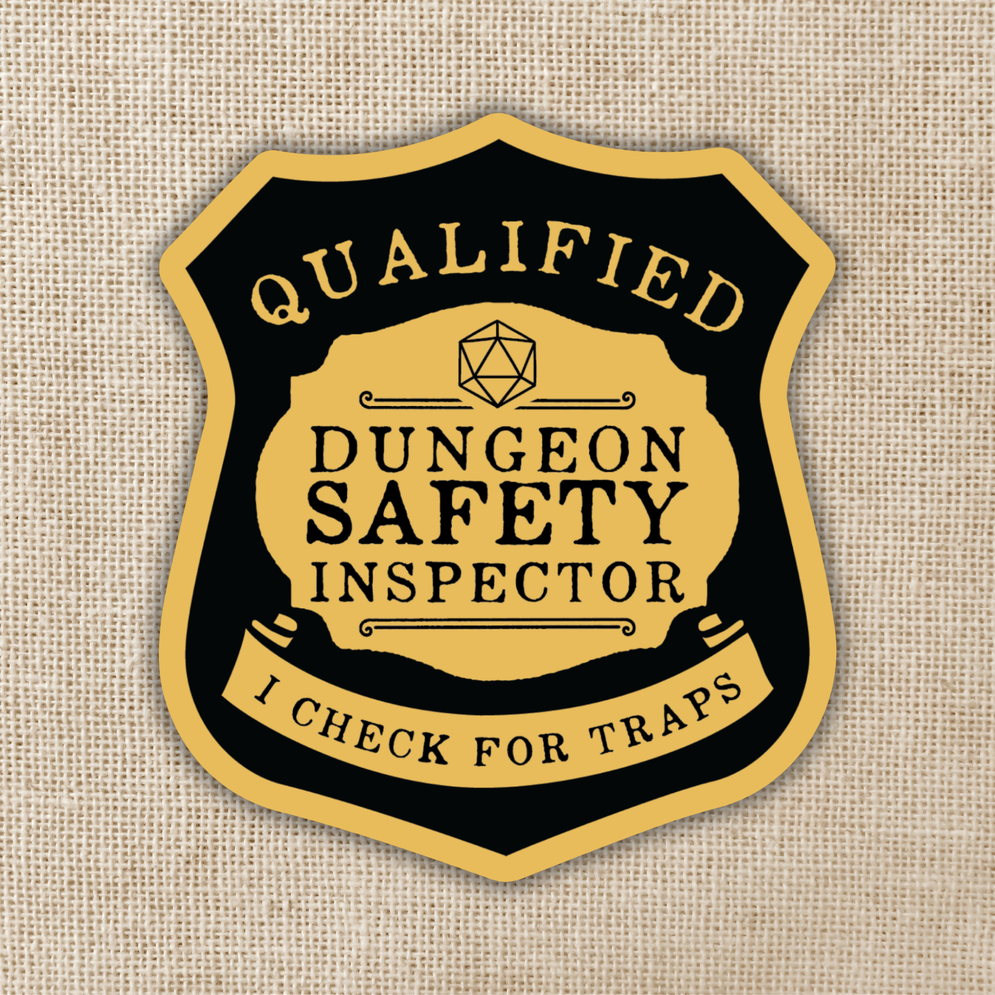 Dungeon Safety Inspector Sticker