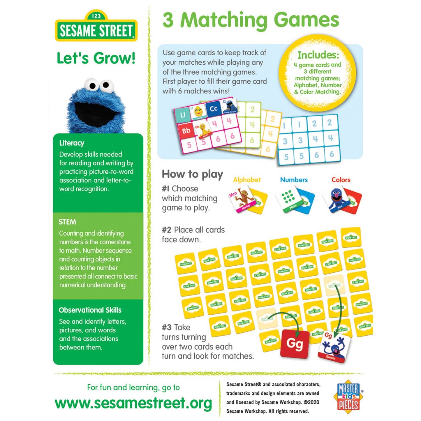 Sesame Street - 3-in-1 Matching Games