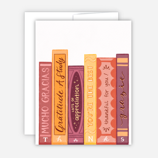 Greeting Card - Thanks Book Title Card
