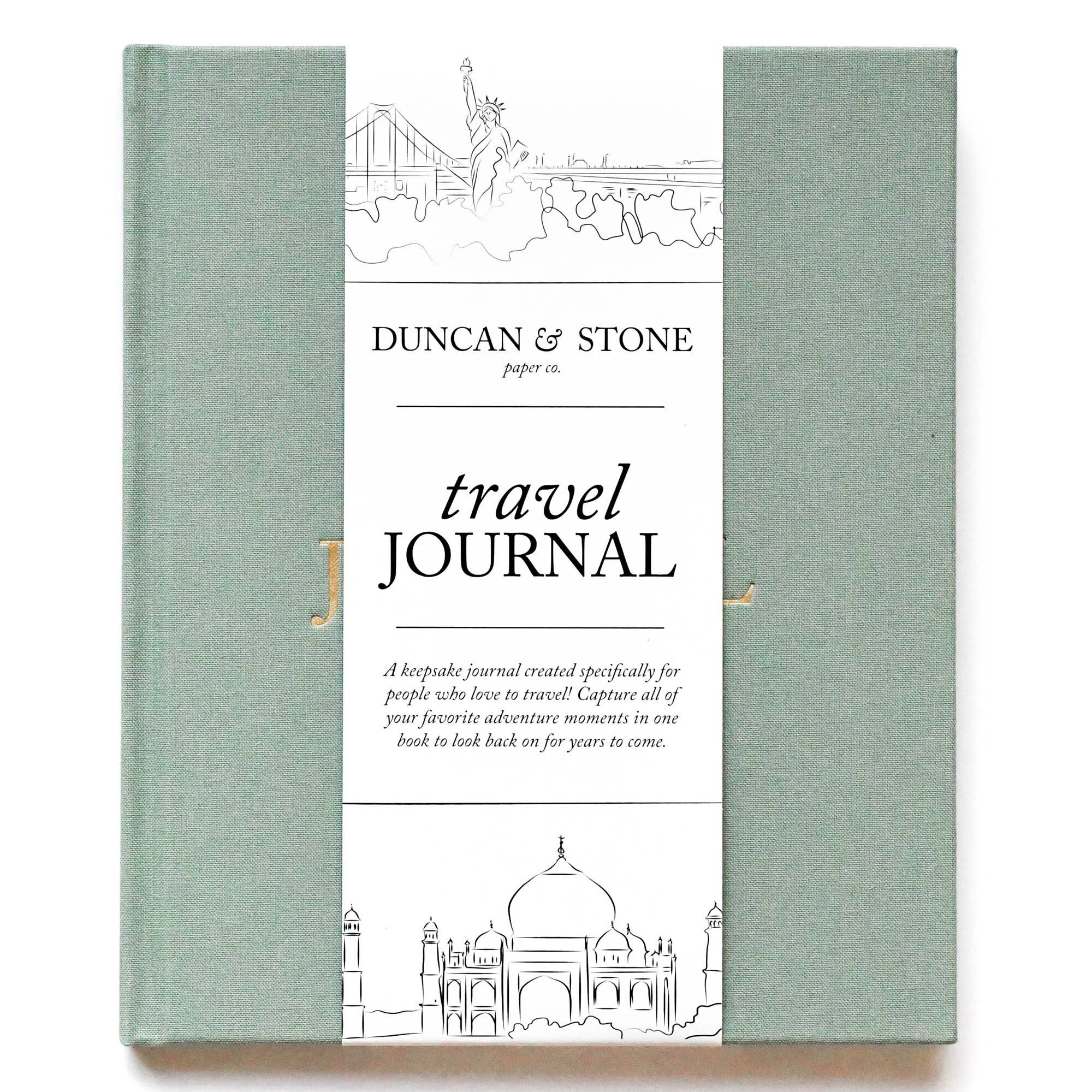 Travel Journal | Adventure Keepsake | Trip Adventure Book: Sage Green