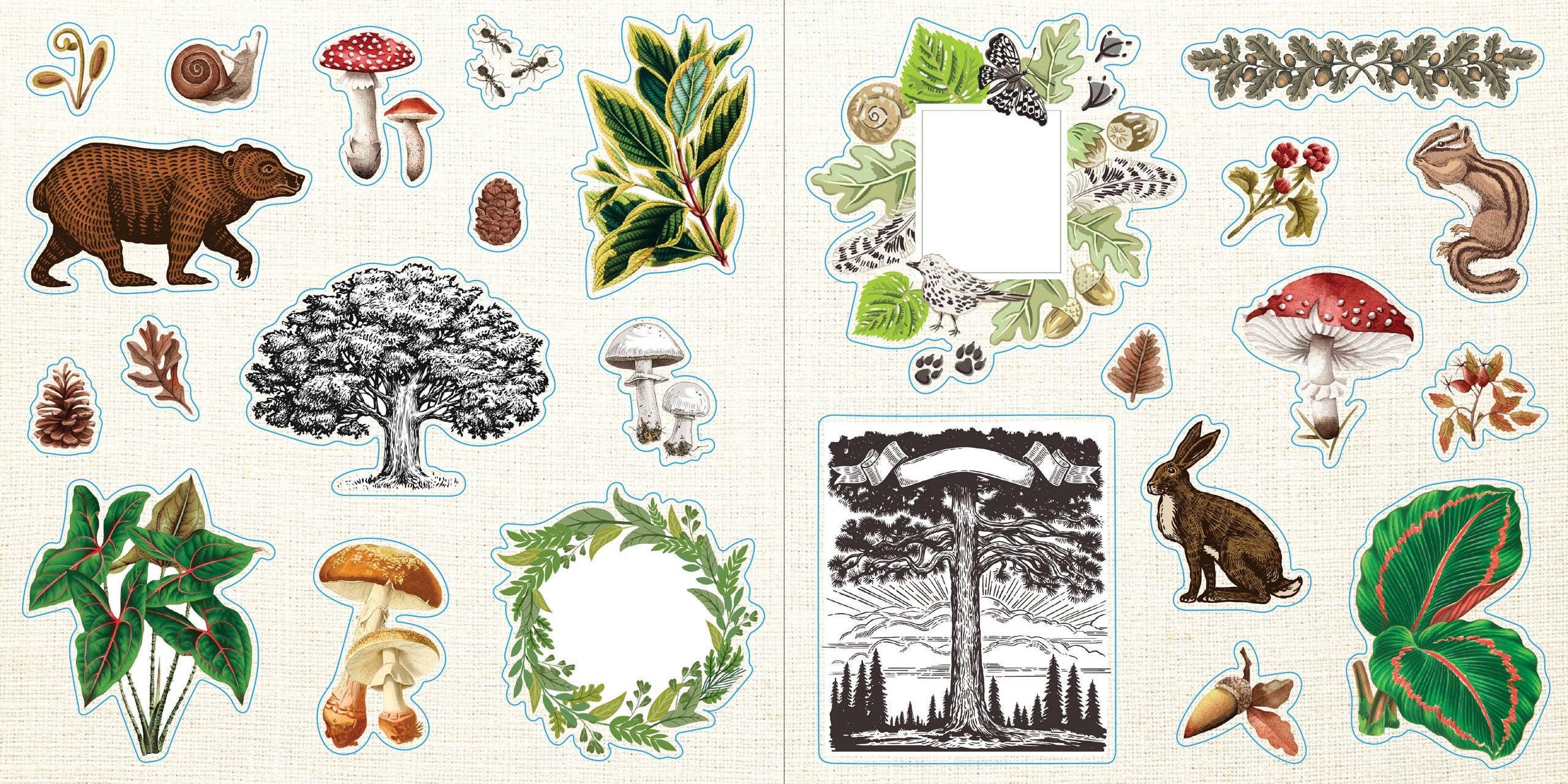 Sticker Book - Loads of Ephemera (580 stickers)