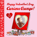 Happy Valentine's Day, Curious George!: Includes 7 Fold Out Flaps for Interactive Fun cover image
