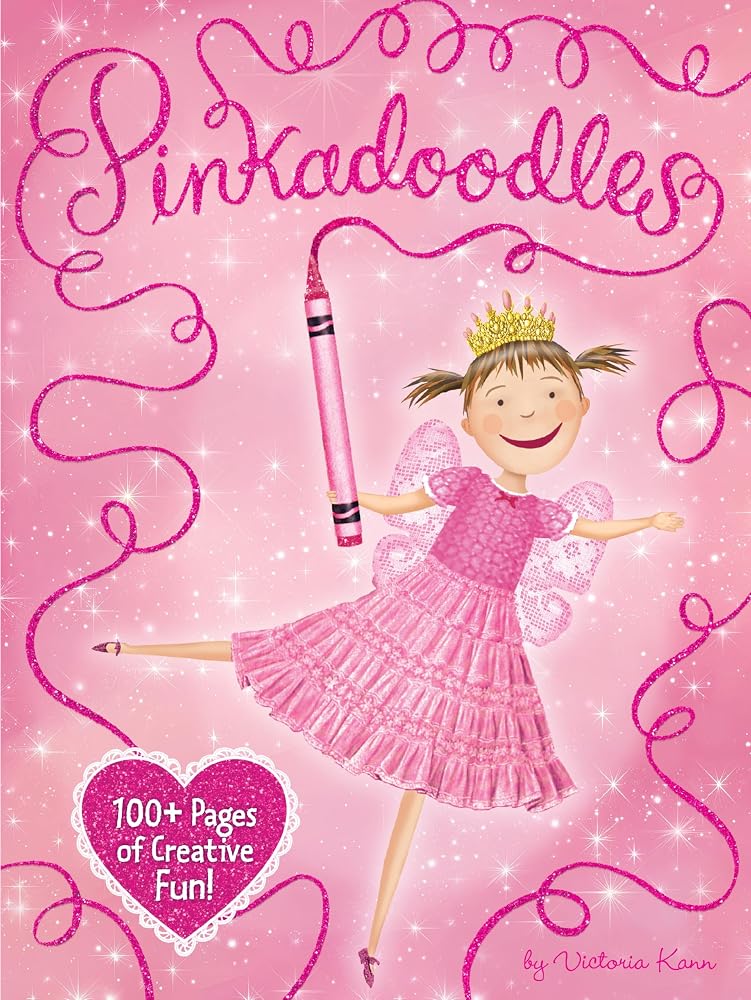 Pinkalicious: Pinkadoodles: A Creative Activity Book with Coloring, Drawing, and Games for Kids (Ages 6-10) cover image