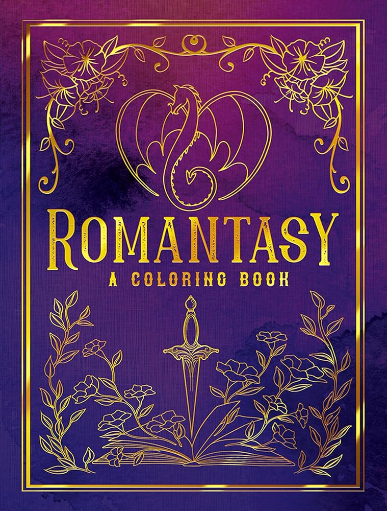Romantasy: A Coloring Book (Dover Adult Coloring Books) cover image