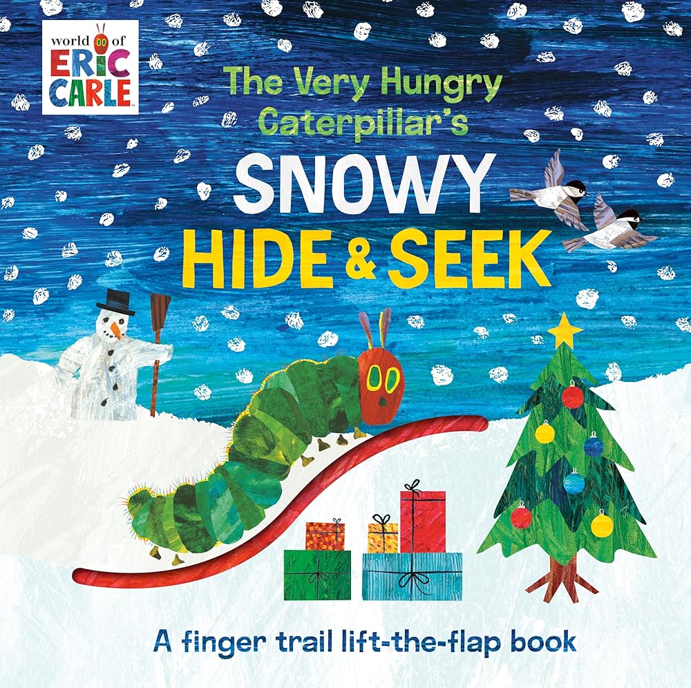 The Very Hungry Caterpillar's Snowy Hide & Seek: A Finger Trail Lift-the-Flap Book (The World of Eric Carle) cover image