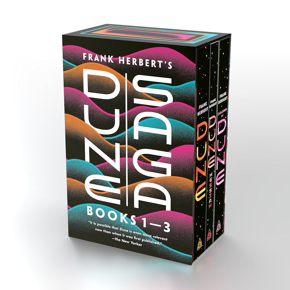 Frank Herbert's Dune Saga 3-Book Boxed Set: Dune, Dune Messiah, and Children of Dune cover image