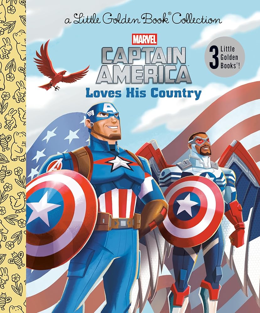 Captain America Loves His Country (Marvel) (Little Golden Book) cover image