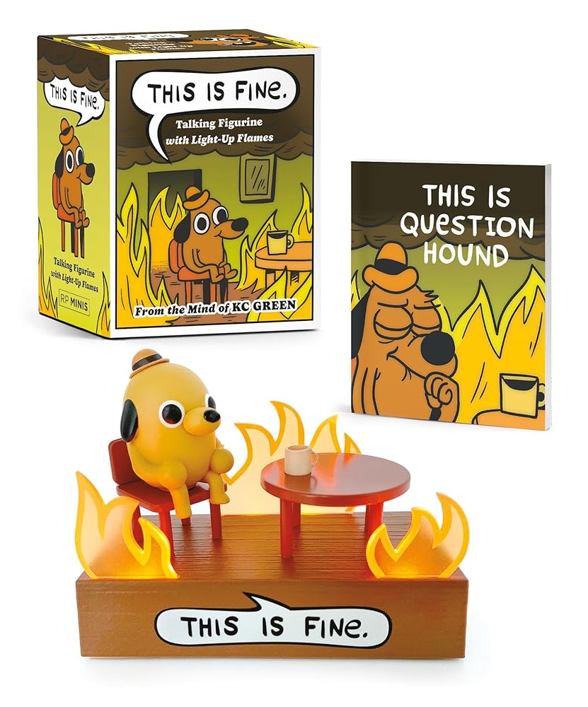 This Is Fine Talking Figurine: With Light and Sound! (RP Minis) cover image