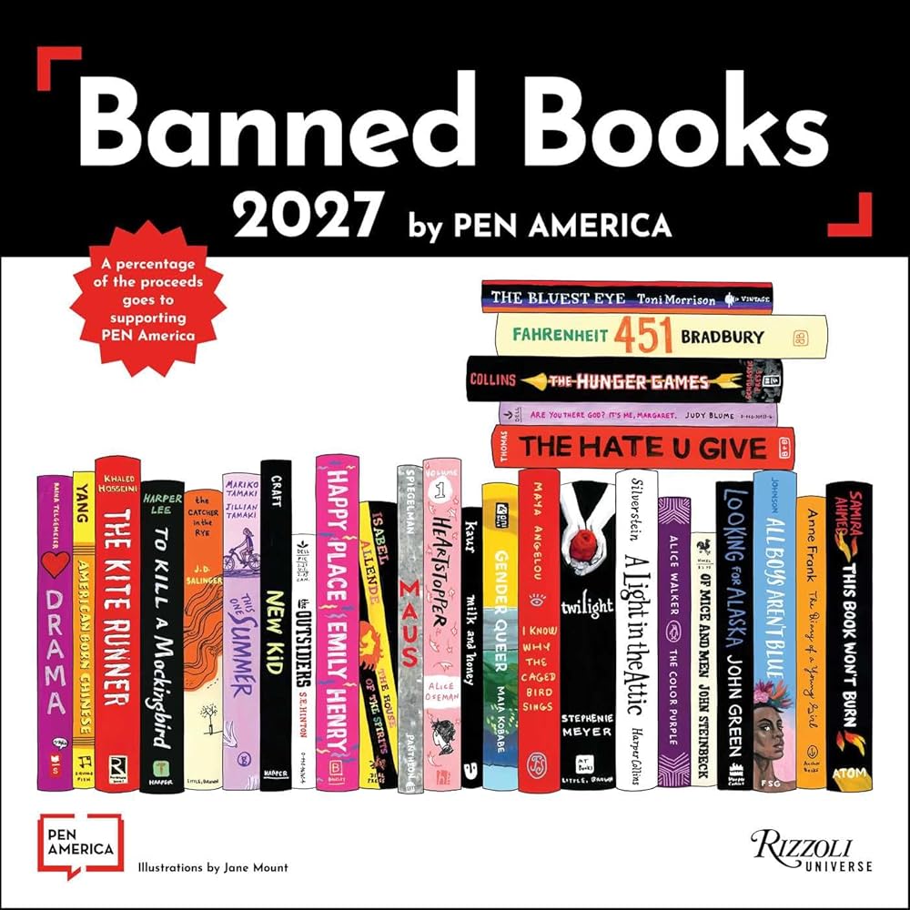 The Banned Books 2027 Wall Calendar cover image