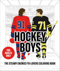 Hockey Boys: The Steamy Enemies-to-Lovers Coloring Book (The Ultimate Coloring Book for Hockey Romance Fans) cover image