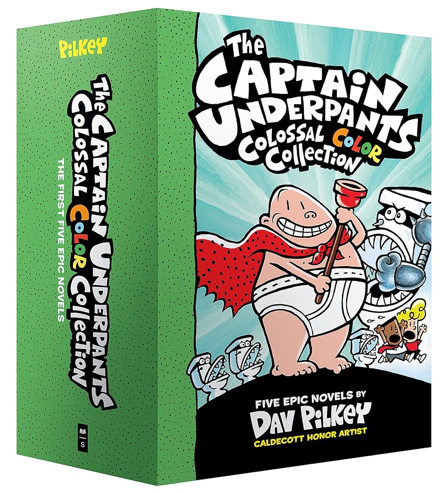 The Captain Underpants Colossal Color Collection (Captain Underpants #1-5 Boxed Set) cover image