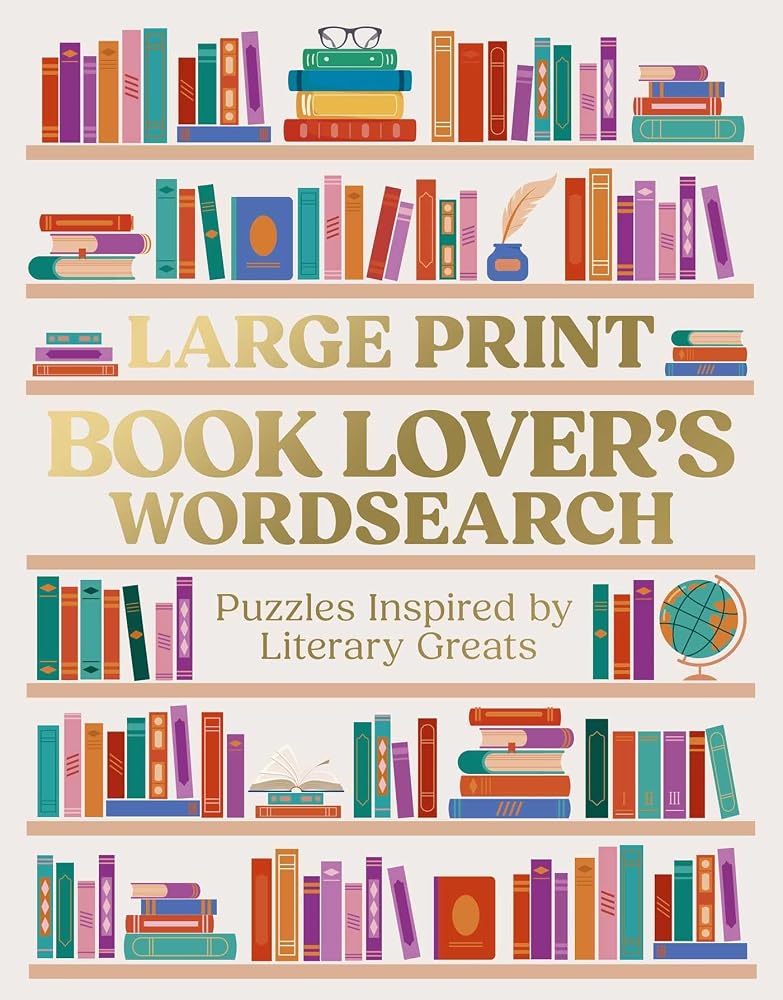 Large Print Book Lover's Wordsearch cover image