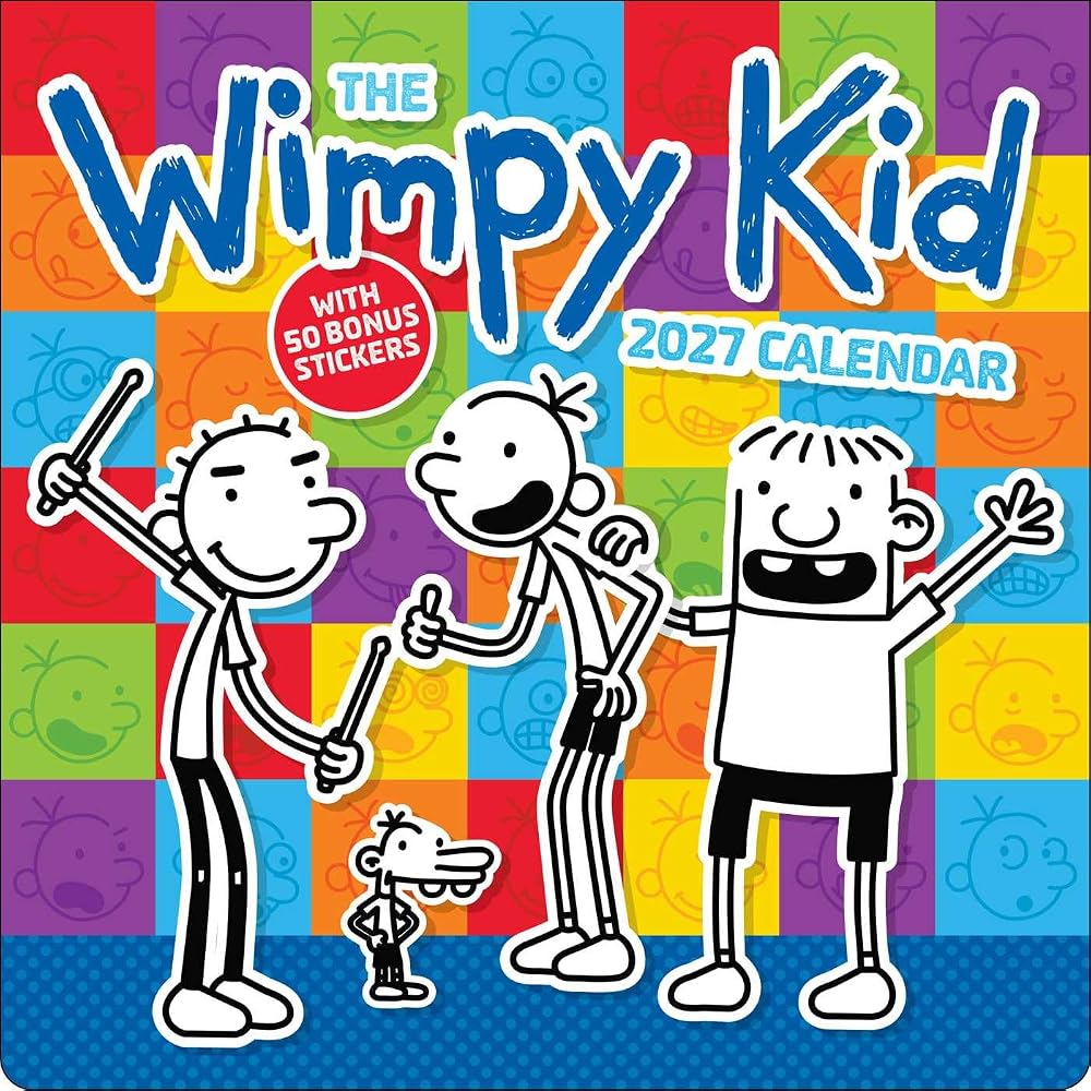 Wimpy Kid 2027 Wall Calendar with 50 Bonus Stickers cover image